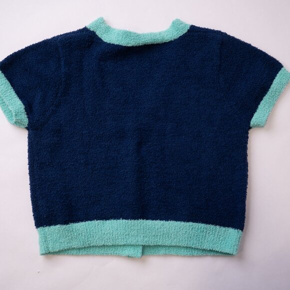 NTW -- Cabana by Crown & Ivy Womens Sweater Cardigan Cropped Front Button Front - Picture 6 of 8